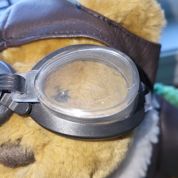 VTG 1997 Pickford Bears Ltd. "Radar" Pilot Stuffed Bear with Jacket Goggles - Picture 7 of 15